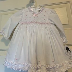 Sarah Louise 6m dress, bonnet, diaper cover
